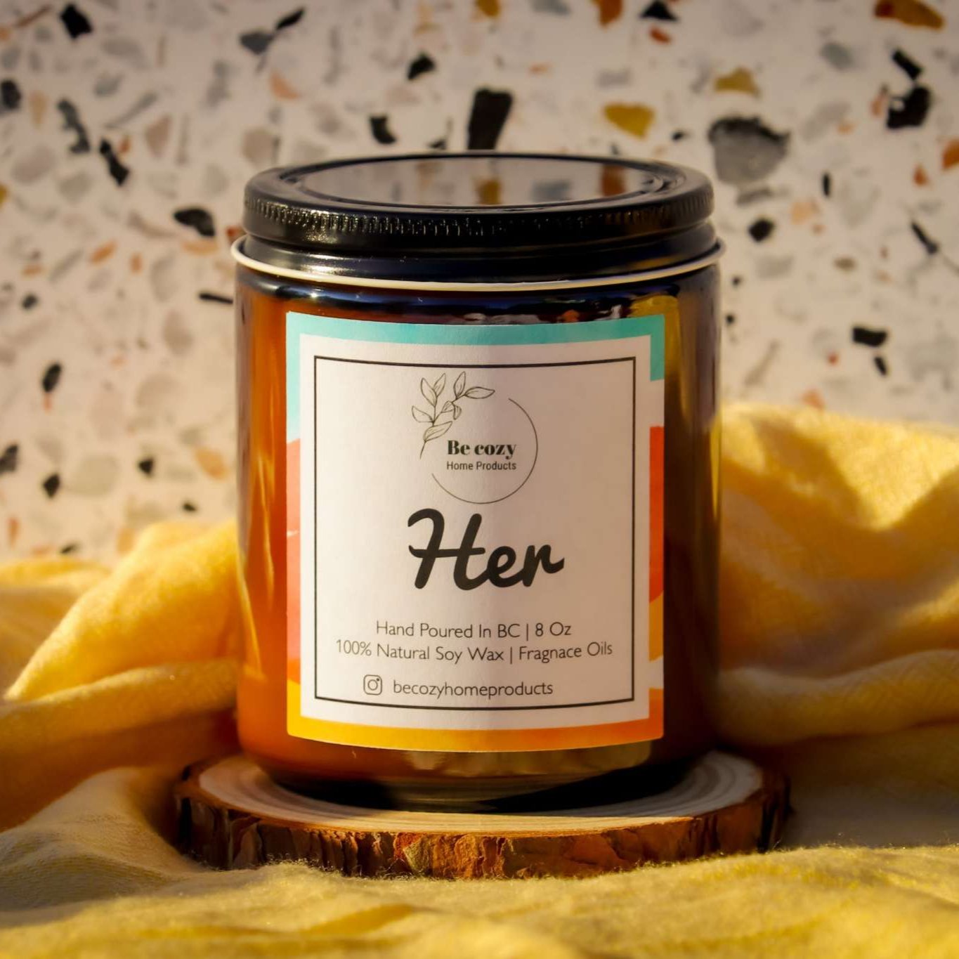 BeCozy Home Products Her - Soy Wax Candle