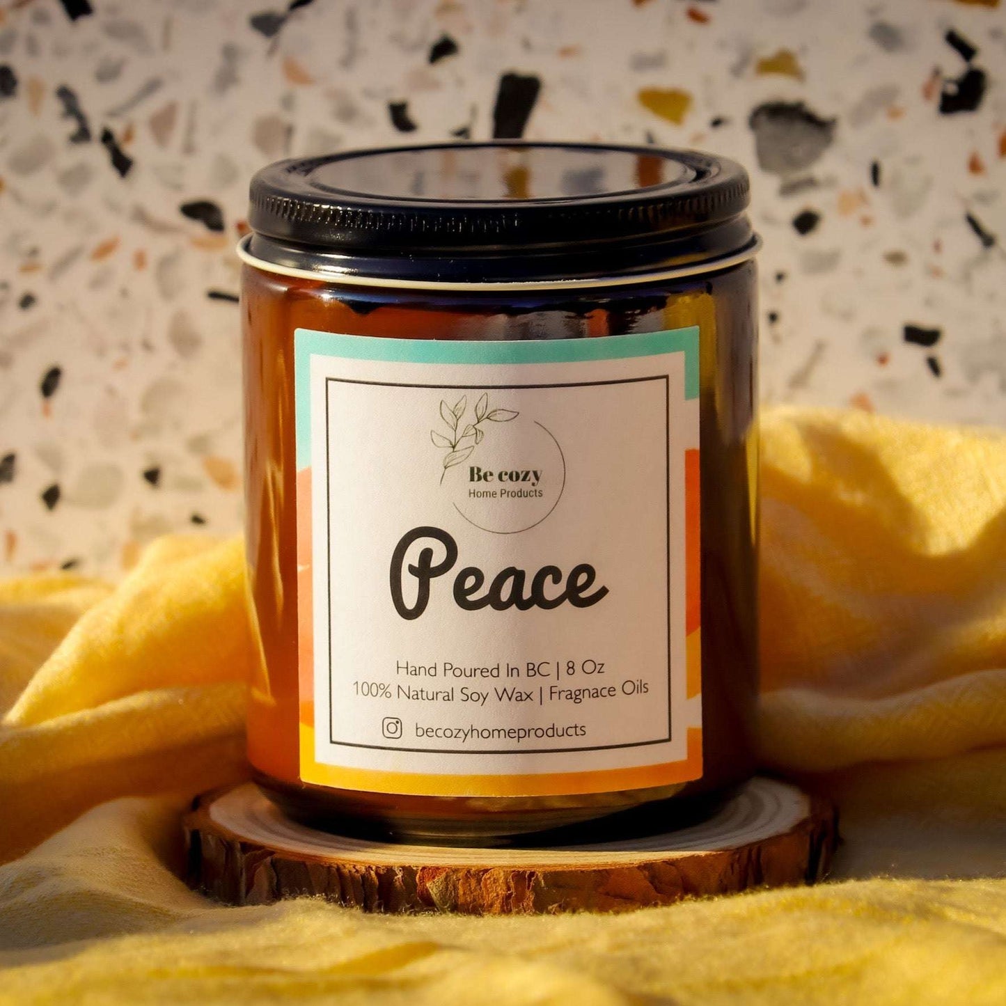 BeCozy Home Products Peace - Soy Wax Candle