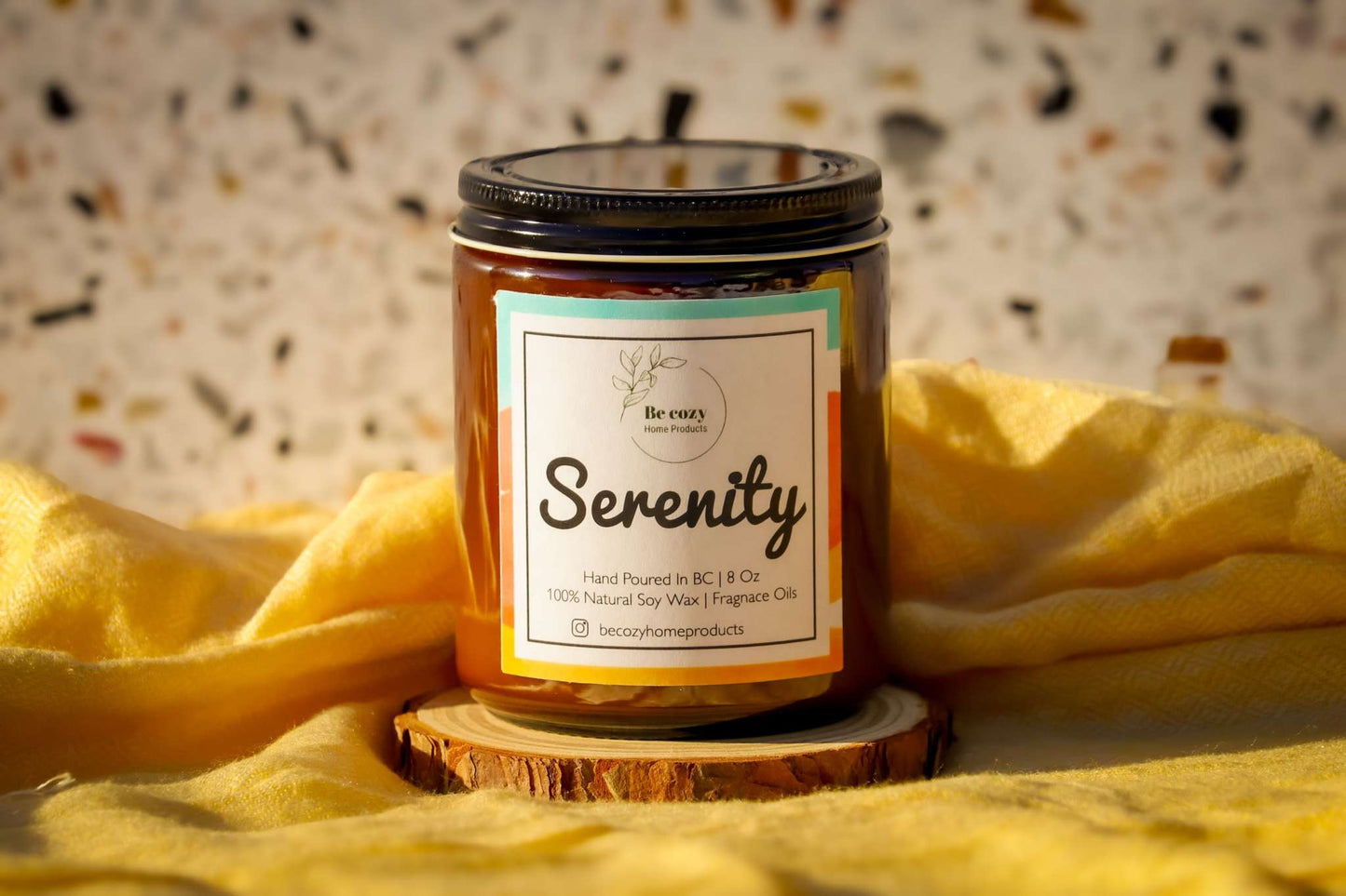 BeCozy Home Products Serenity - Soy Wax Candle