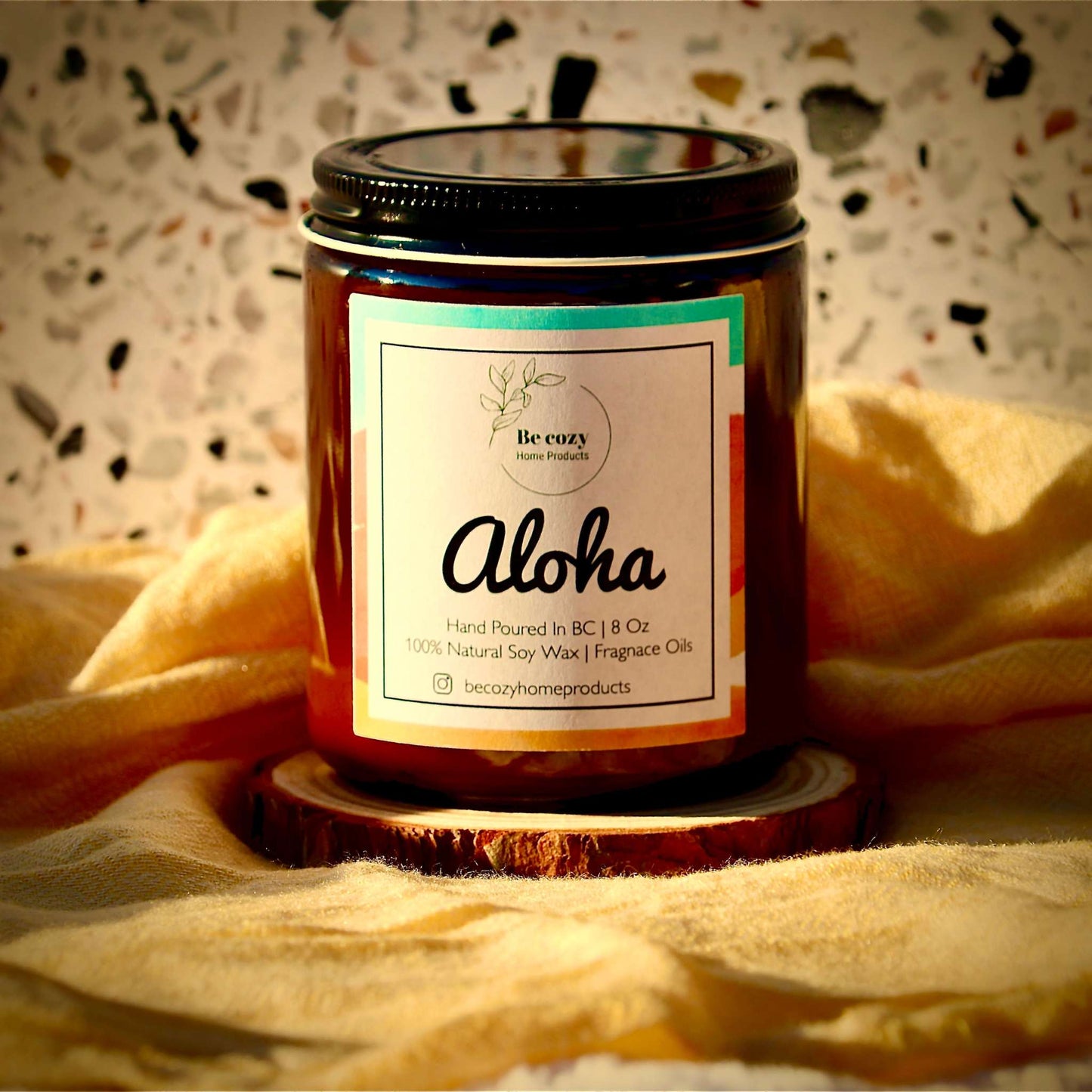 BeCozy Home Products Aloha - Soy Wax Candle