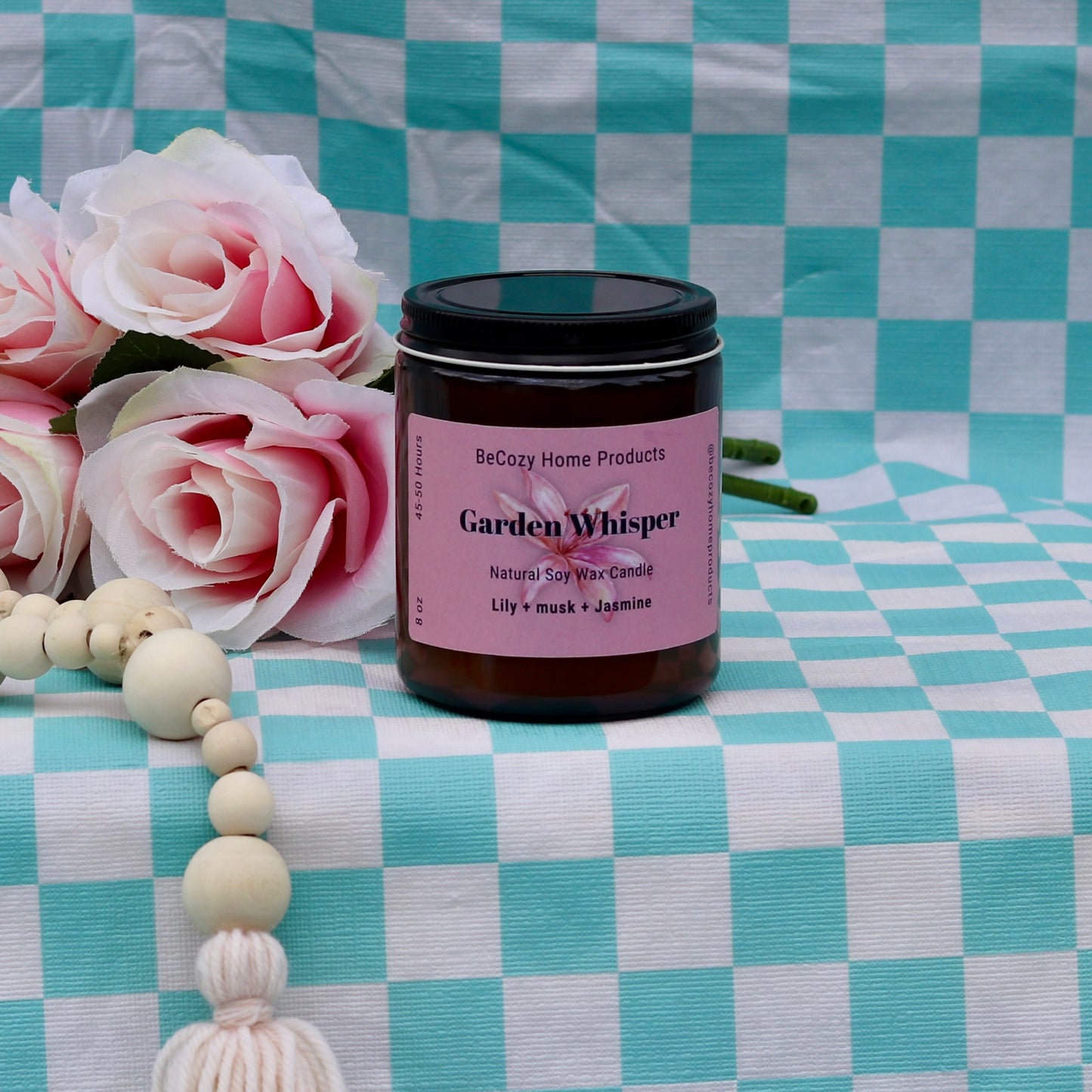 Garden Whisper Soy Wax Candle.