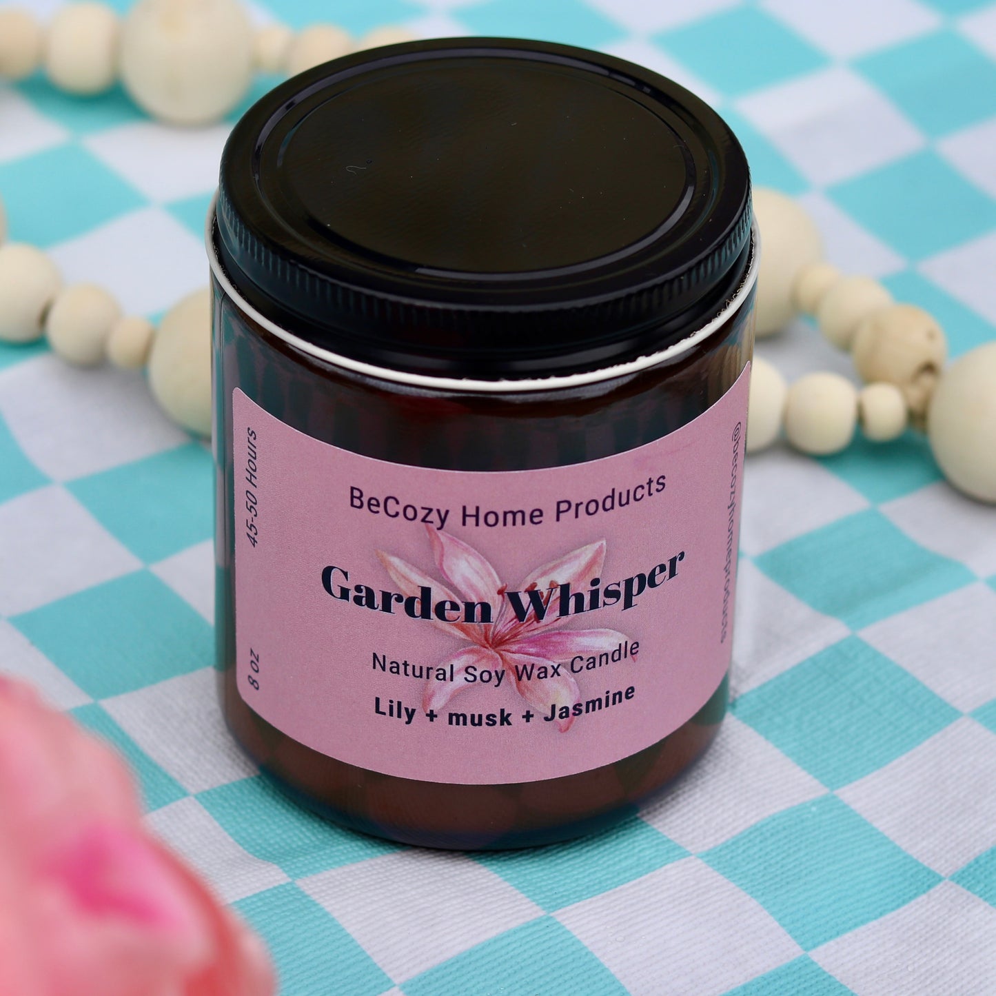 Garden Whisper Soy Wax Candle.