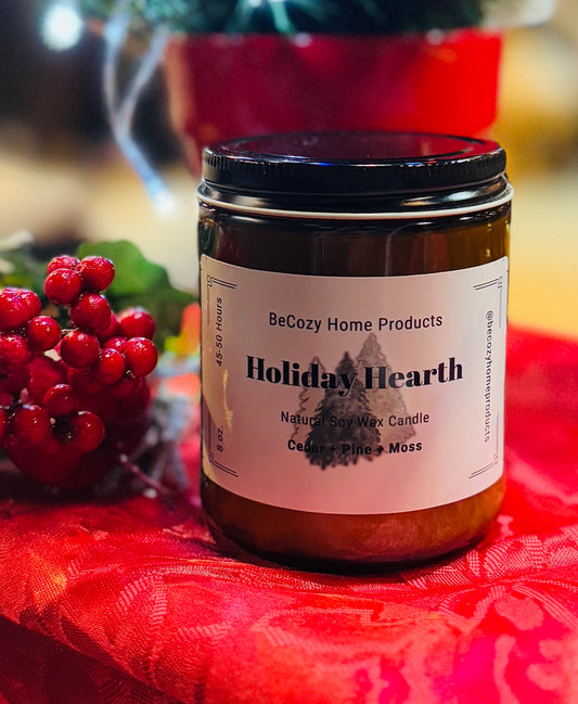 Holiday Hearth Soy Wax Candle